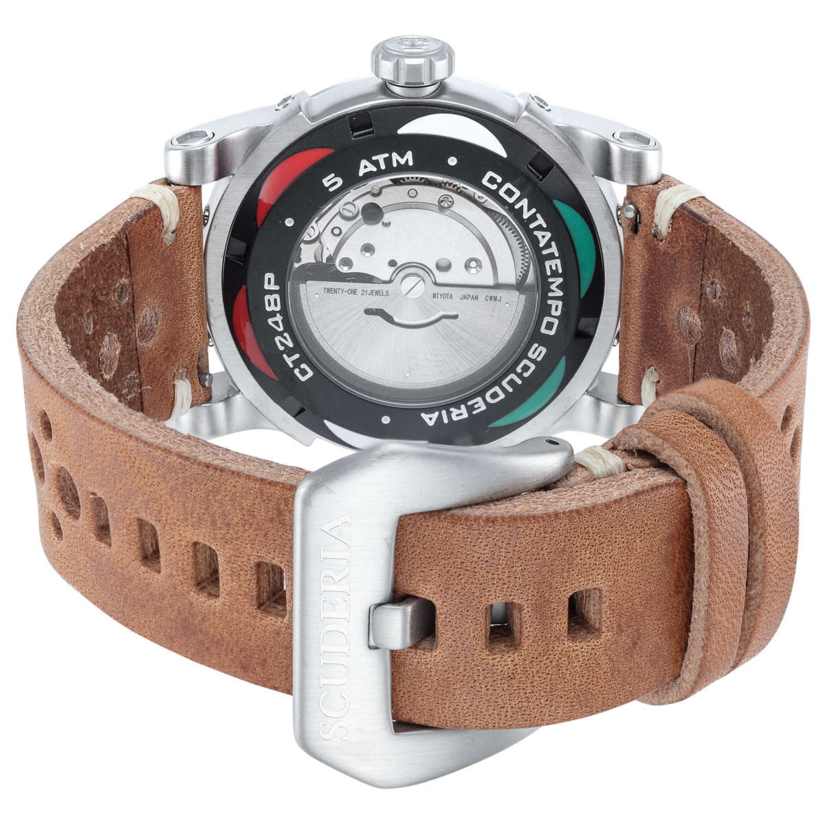CT Scuderia Testa Piatta CT-248-P 3 Mặt sau đồng hồ CT Scuderia Testa Piatta CT-248-P chính hãng