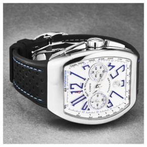 Mặt bên đồng hồ Franck Muller Vanguard 45CCWHTBLU-1 chính hãng