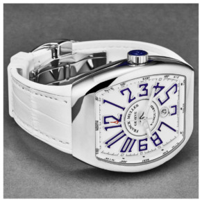 Mặt bên đồng hồ Franck Muller Vanguard 45SCWHTWHTBLU-4 chính hãng