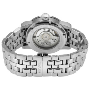 Mặt sau đồng hồ Gevril Madison 25001B chính hãng