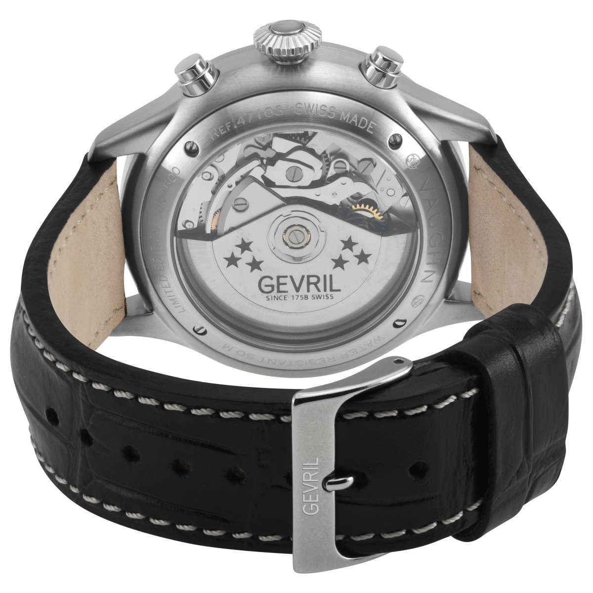Gevril Vaughn 47100 3 Mặt sau đồng hồ Gevril Vaughn 47100 chính hãng