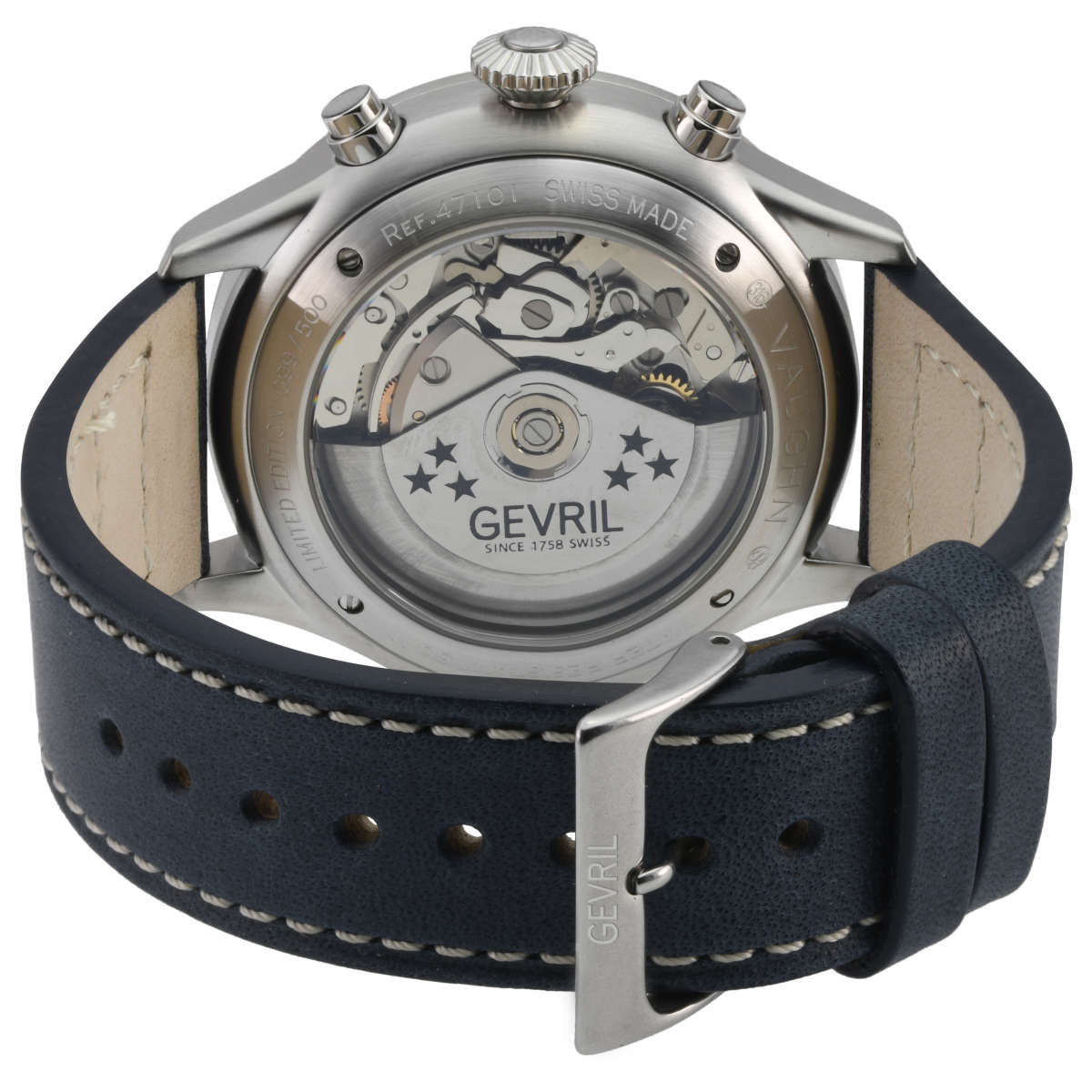 Gevril Vaughn 47101-1 3 Mặt sau đồng hồ Gevril Vaughn 47101-1 chính hãng