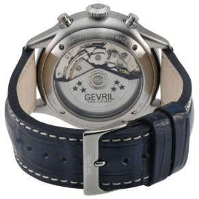 Mặt sau đồng hồ Gevril Vaughn 47101 chính hãng
