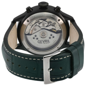 Mặt sau đồng hồ Gevril Vaughn 47104 chính hãng