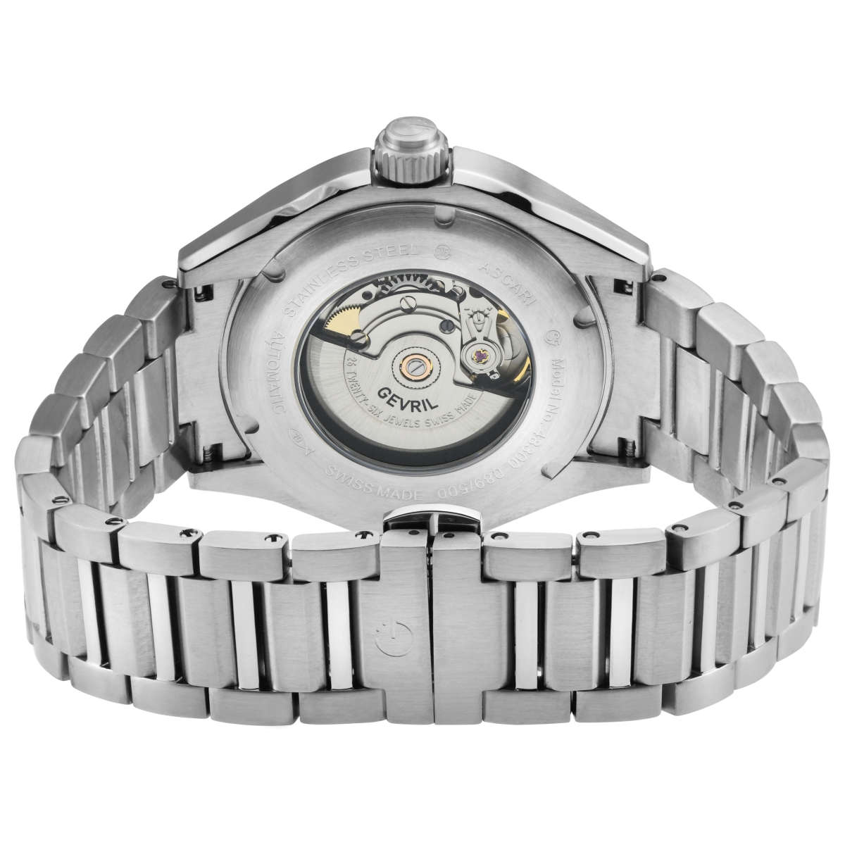 Gevril Ascari 48300B 3 Mặt sau đồng hồ Gevril Ascari 48300B chính hãng