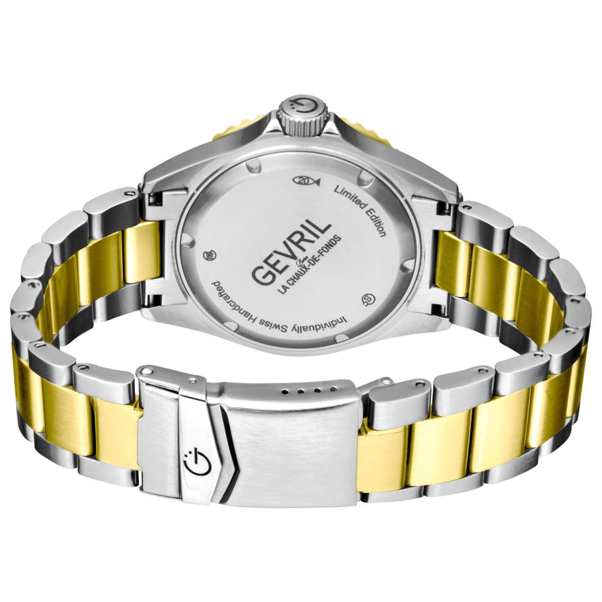 Gevril Wallstreet 4855A 3 Mặt sau đồng hồ Gevril Wallstreet 4855A chính hãng