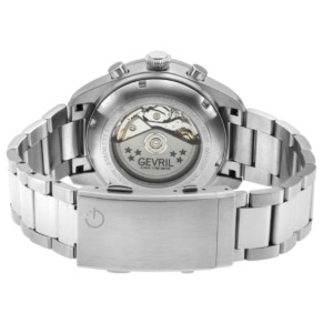 Mặt sau đồng hồ Gevril Yorkville Chronograph 48621B chính hãng