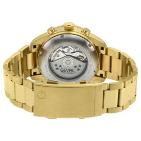 Mặt sau đồng hồ Gevril Yorkville Chronograph 48628B chính hãng