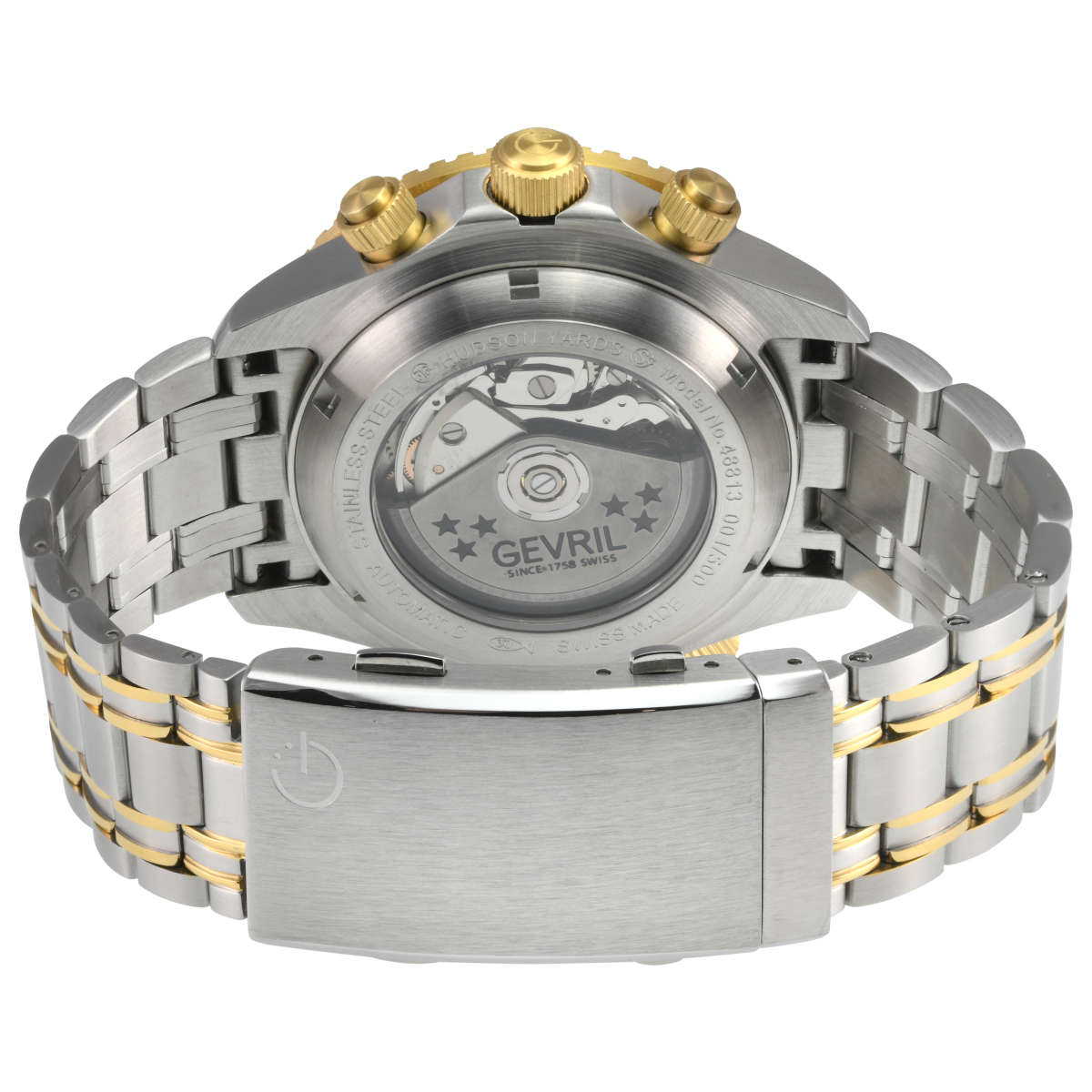 Gevril Hudson Yards Chronograph 48812B 3 Mặt sau đồng hồ Gevril Hudson Yards Chronograph 48812B chính hãng