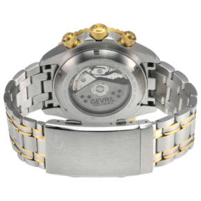 Mặt sau đồng hồ Gevril Hudson Yards Chronograph 48813B chính hãng