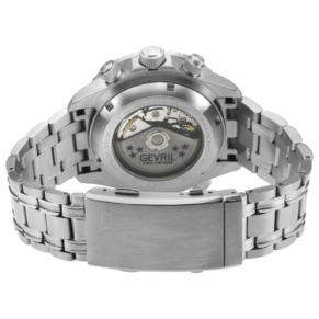 Mặt sau đồng hồ Gevril Hudson Yards Chronograph 48815B chính hãng