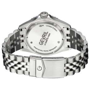 Mặt sau đồng hồ Gevril Wall Street 4953B chính hãng