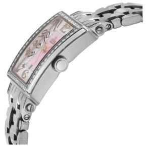 Cạnh bên đồng hồ Gevril Avenue of Americas Mini Diamond 7245RLB chính hãng cho Nữ