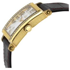 Cạnh bên đồng hồ Gevril Avenue of Americas Mini Diamond 7449YE chính hãng cho Nữ