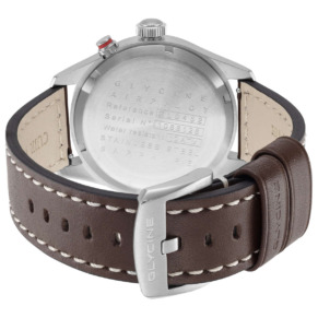 Mặt sau đồng hồ Glycine Airpilot Dual Time 44 GL0452 chính hãng