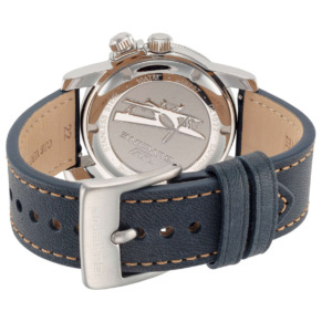 Mặt sau đồng hồ Glycine Airman Worldtimer GL1022 chính hãng