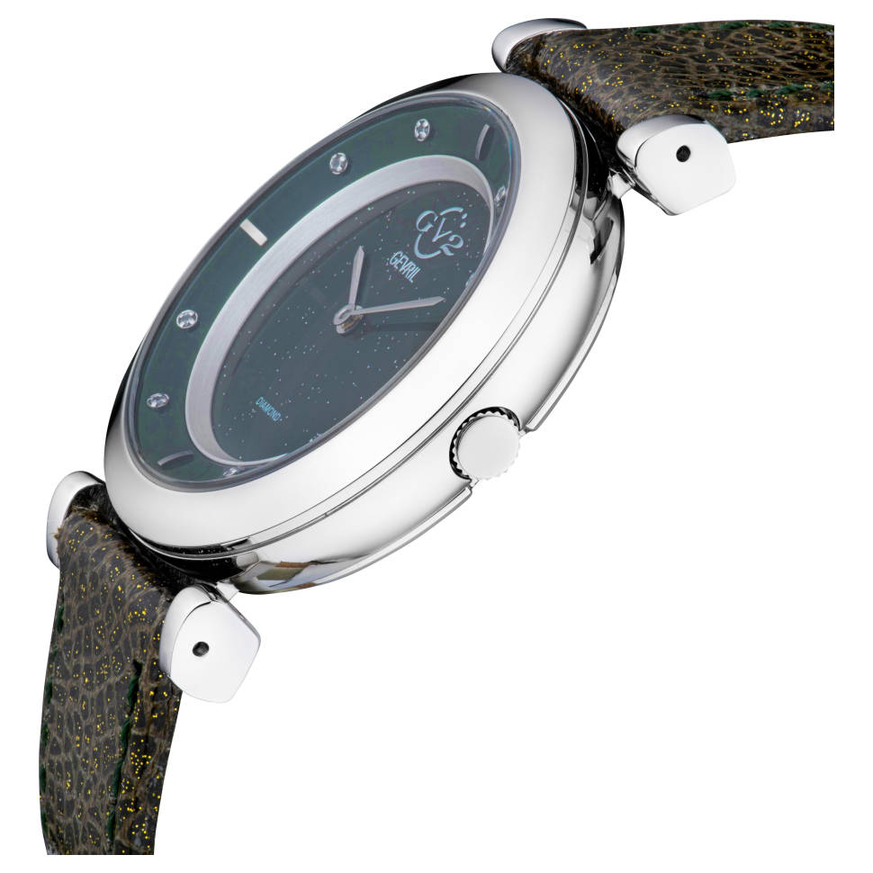 GV2 by Gevril Lombardy 14400 2 Cạnh bên đồng hồ GV2 by Gevril Lombardy 14400 chính hãng cho Nữ