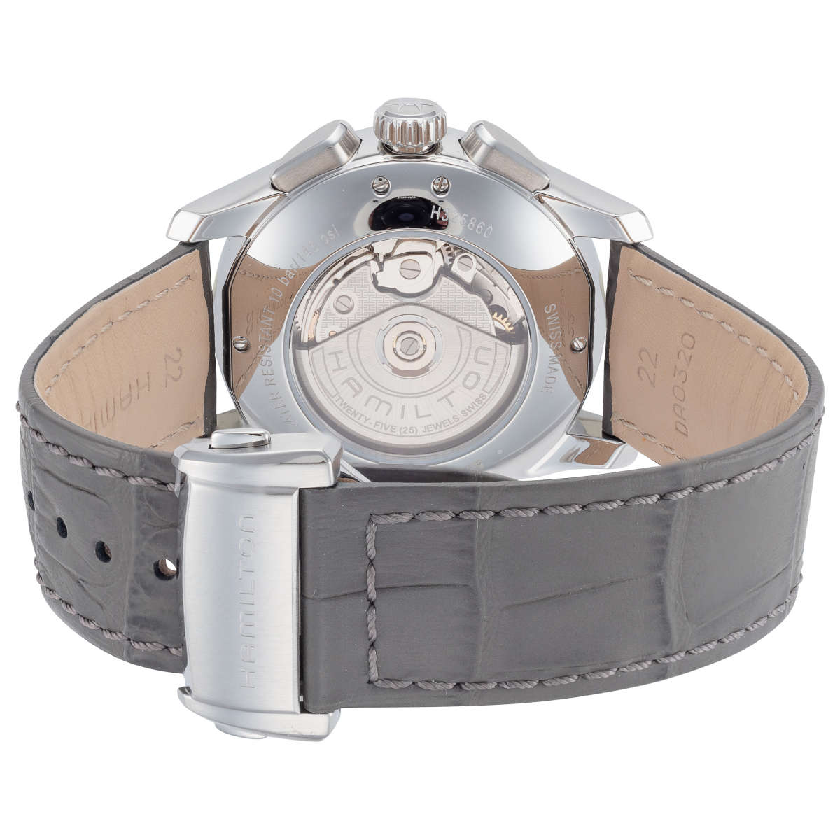 Hamilton Jazzmaster H32586881 3 Mặt sau đồng hồ Hamilton Jazzmaster H32586881 chính hãng