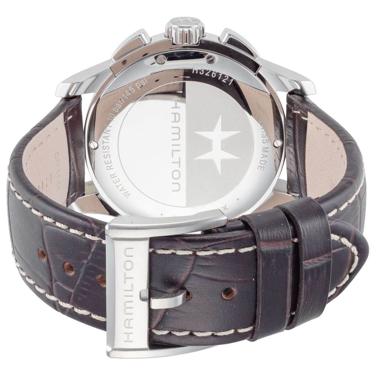Hamilton Jazzmaster H32612551 3 Mặt sau đồng hồ Hamilton Jazzmaster H32612551 chính hãng