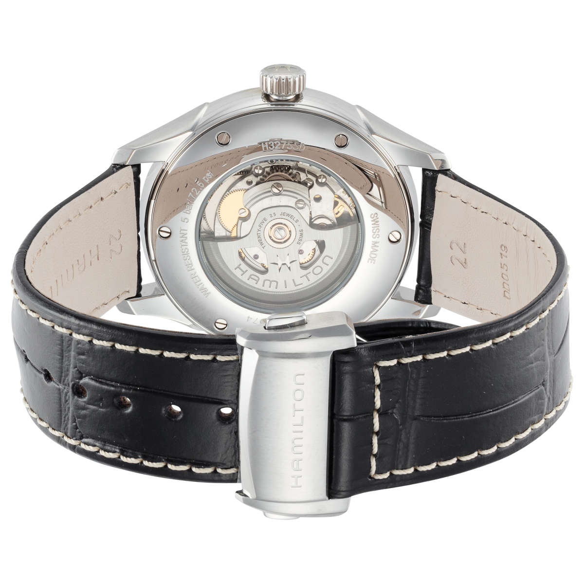 Hamilton Jazzmaster Viewmatic H32755731 3 Mặt sau đồng hồ Hamilton Jazzmaster Viewmatic H32755731 chính hãng