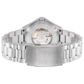 Mặt sau đồng hồ Hamilton Khaki Aviation H76665135 chính hãng