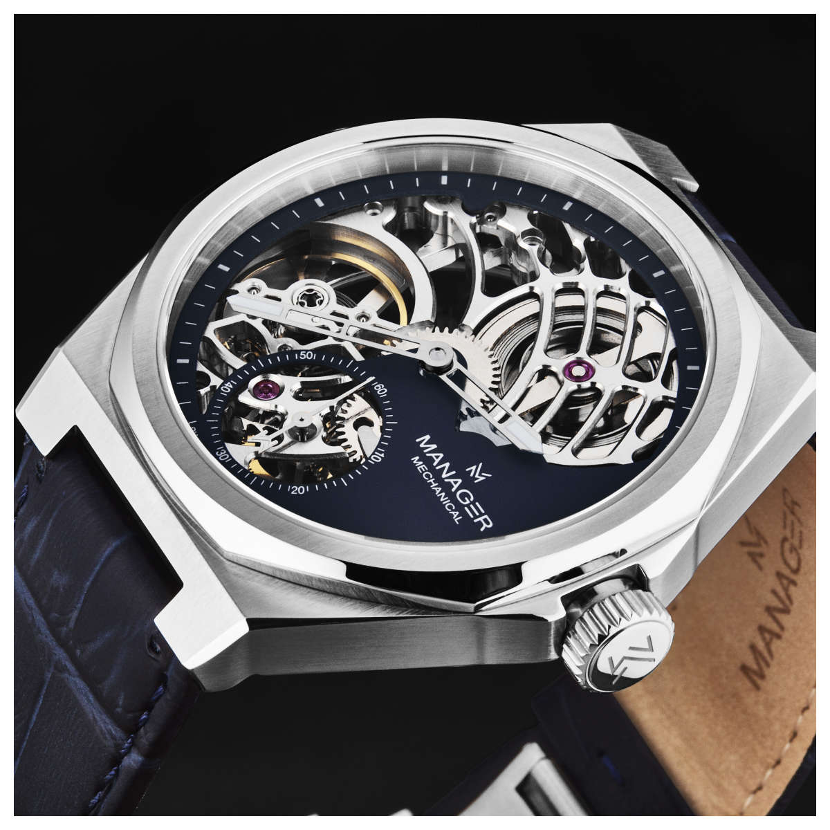 Manager Revolution MAN-RM-03-SL 4 Mặt trái đồng hồ Manager Revolution MAN-RM-03-SL chính hãng