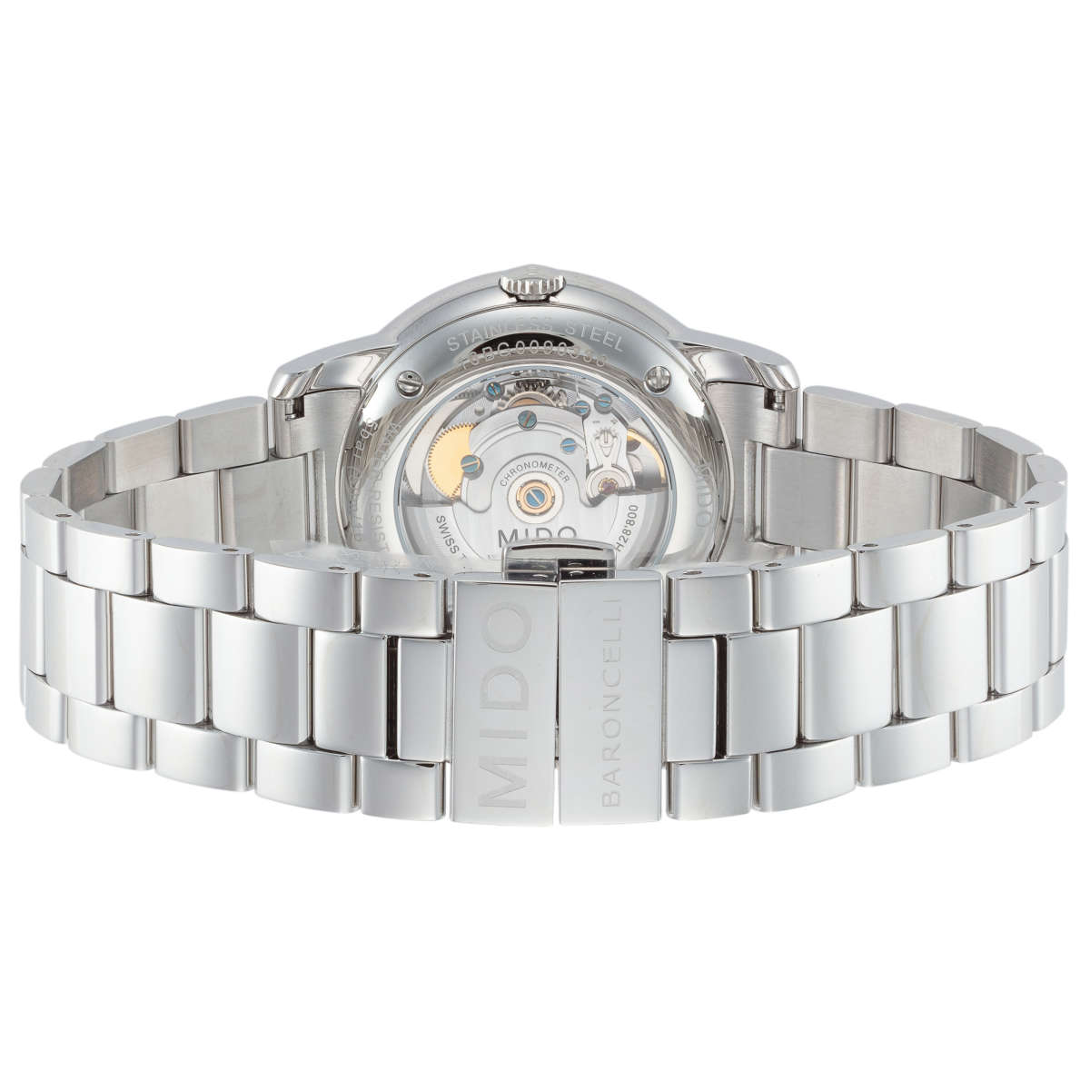 Mido Baroncelli III M0104081105190 3 Mặt sau đồng hồ Mido Baroncelli III M0104081105190 chính hãng