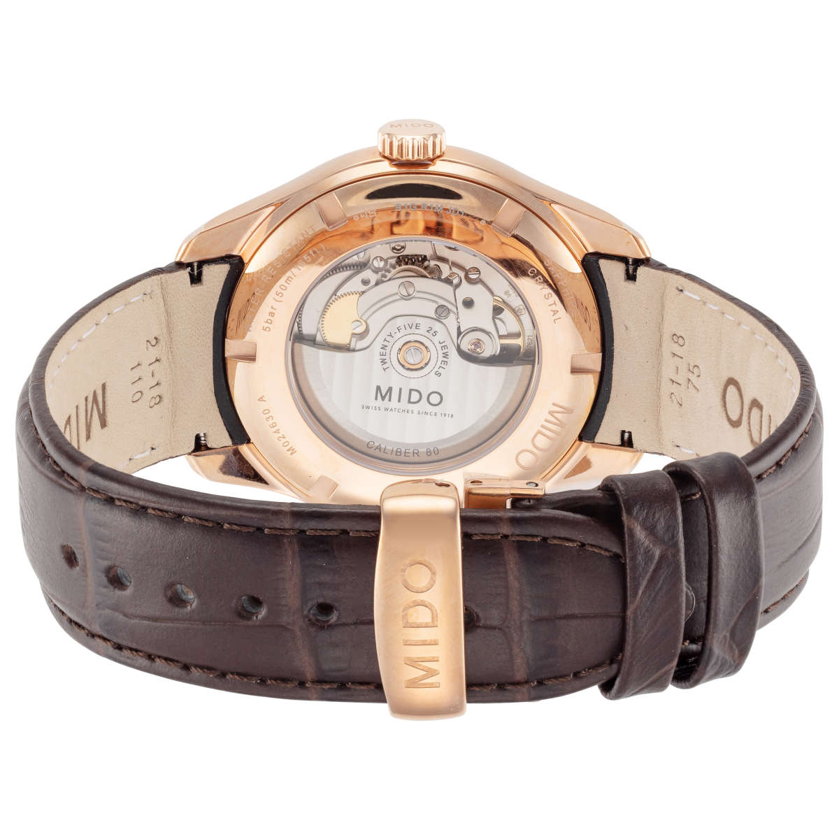 Mido Belluna II M0246303629100 3 Mặt sau đồng hồ Mido Belluna II M0246303629100 chính hãng