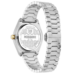 Mặt sau đồng hồ Missoni M331 MWY500520 chính hãng