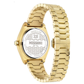 Mặt sau đồng hồ Missoni M331 MWY500620 chính hãng