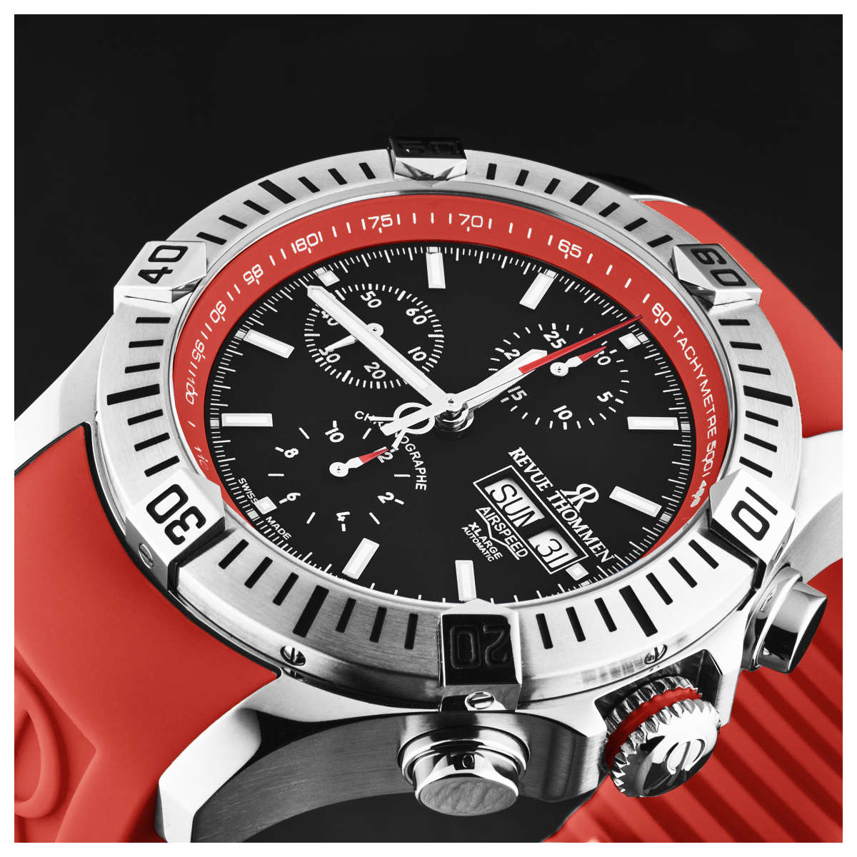 Revue Thommen Air speed 16071.6636 4 Mặt trái đồng hồ Revue Thommen Air speed 16071.6636 chính hãng