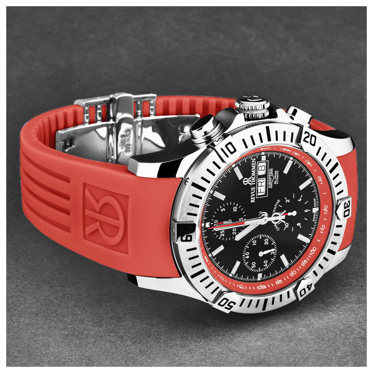 Revue Thommen Air speed 16071.6636 2 Mặt bên đồng hồ Revue Thommen Air speed 16071.6636 chính hãng