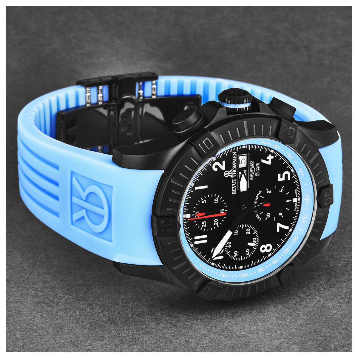 Revue Thommen Air speed 16071.6775 2 Mặt bên đồng hồ Revue Thommen Air speed 16071.6775 chính hãng