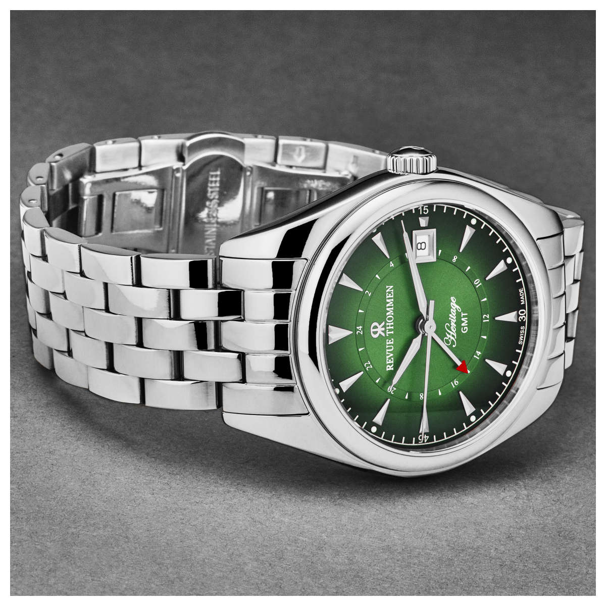 Revue Thommen Heritage 21010.2334 2 Mặt bên đồng hồ Revue Thommen Heritage 21010.2334 chính hãng