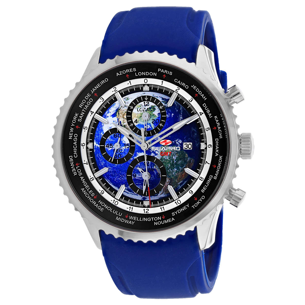 Seapro Meridian World Timer Gmt SP7521 1 Đồng hồ Seapro Meridian World Timer Gmt SP7521 chính hãng cho Nam Sale giá Rẻ