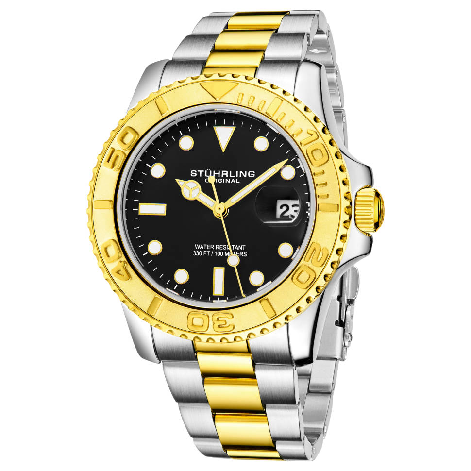 Stuhrling Aquadiver M15104 1 Đồng hồ Stuhrling Aquadiver M15104 chính hãng cho Nam Sale giá Rẻ