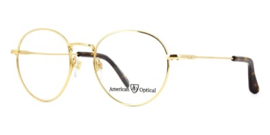 Gọng kính American Optical AO1002 Frame C1 ST TO Gold chính hãng