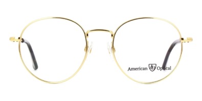 Gọng kính mắt American Optical AO1002 Frame C1 ST TO Gold chính hãng