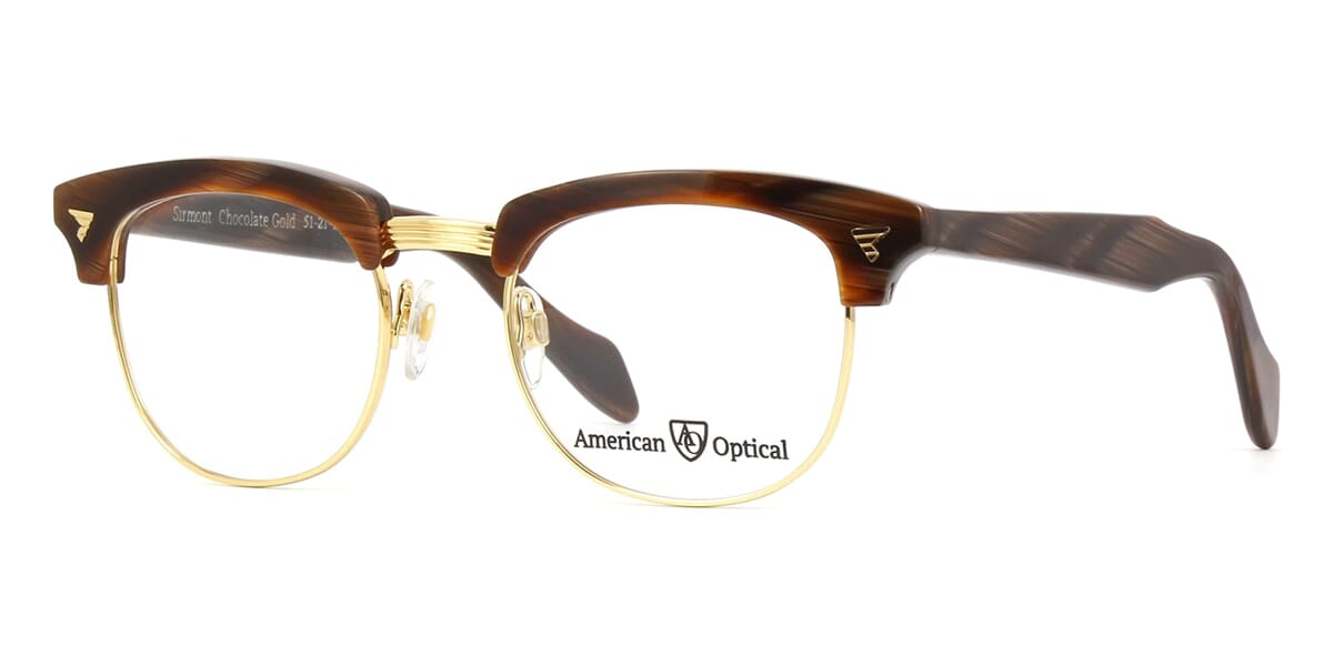 American Optical Sirmont C2 ST FO Chocolate Gold 2 Gọng kính American Optical Sirmont C2 ST FO Chocolate Gold chính hãng