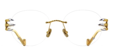 Gọng kính mắt Anna-Karin Karlsson Claw Optical Panto Gold Limited Edition chính hãng