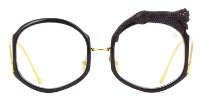 Gọng kính mắt Anna-Karin Karlsson Rose et le Reve Optical Black Crystal Limited Edition chính hãng