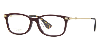 Gọng kính Gucci GG0112OA 005 Burgundy and Gold chính hãng