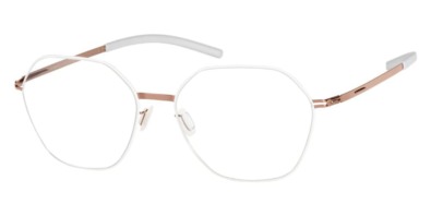 Gọng kính ic! berlin Halny Shiny White Circle chính hãng