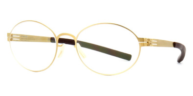 Gọng kính ic! berlin Iku S. Matte Gold and Nougat chính hãng