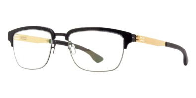 Gọng kính ic! berlin Ricky Y. Black and Matte Gold chính hãng
