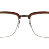 Gọng kính mắt ic! berlin Ricky Y. Teak Mahogany and Nougat chính hãng