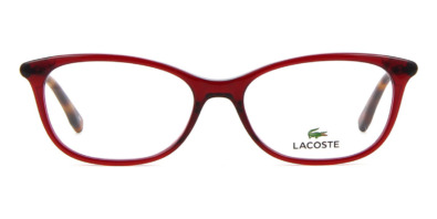 Gọng kính mắt Lacoste L2830 604 Burgundy and Havana chính hãng
