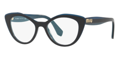 Gọng kính Miu Miu MU 01RV TMY1O1 Opal Blue on Blue chính hãng