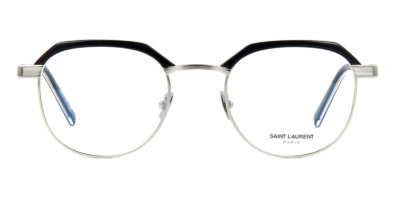 Gọng kính mắt Saint Laurent SL 124 001 Black and Silver chính hãng