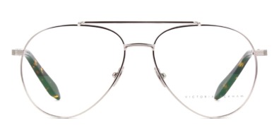 Gọng kính mắt Victoria Beckham Grooved Optical Aviator VBOPT218 C02 Silver chính hãng
